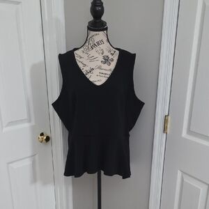 Black Peplum Top